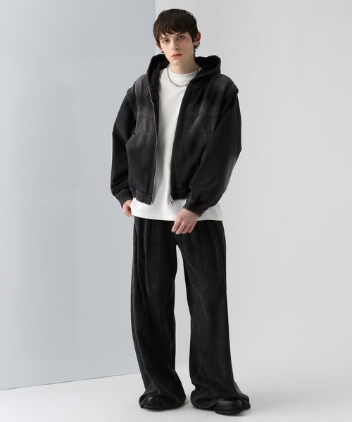 HARE ブルゾン アウター 「SET UP対応」2WAYデニムフード