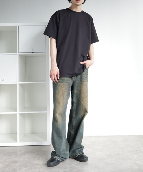 【SALE】コットン Tシャツ radio-flyer_tp-148-hvt-b