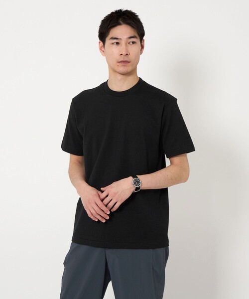 Hanes（ヘインズ） tシャツ 「Hanes」クロ クルーネック Tシャツ
