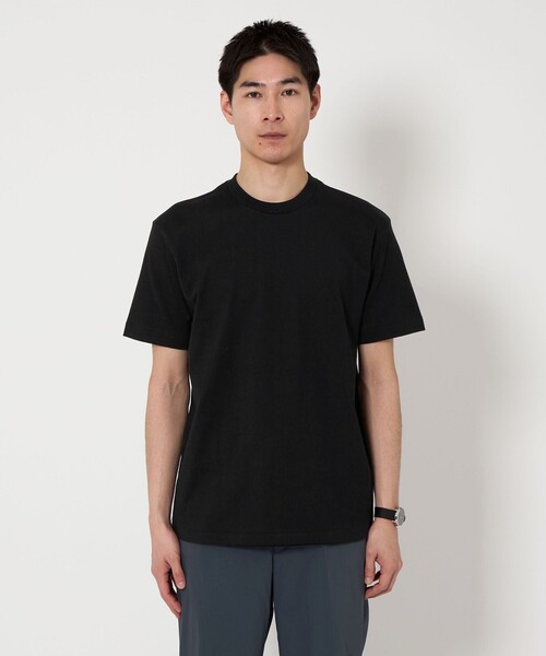 Hanes（ヘインズ） tシャツ 「Hanes」クロ クルーネック Tシャツ