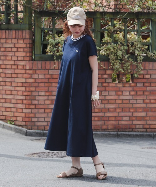 LACOSTE ワンピース 「別注」LACOSTE / カノコ クルーネック