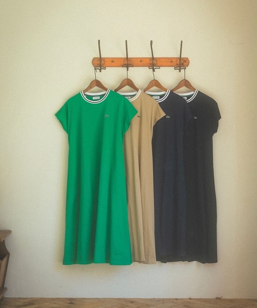 LACOSTE ワンピース 「別注」LACOSTE / カノコ クルーネック
