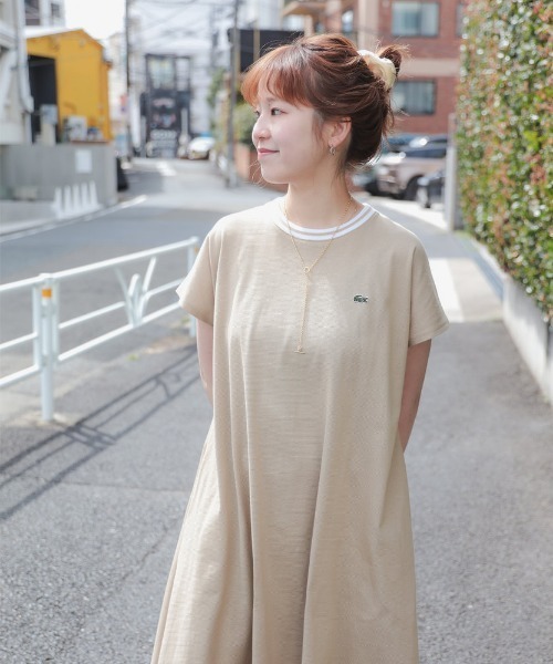 LACOSTE ワンピース 「別注」LACOSTE / カノコ クルーネック