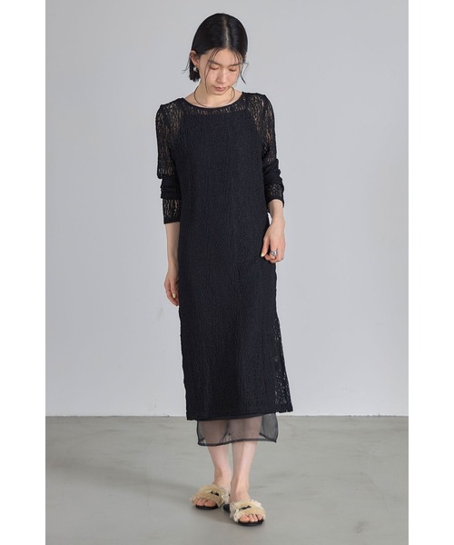 &. NOSTALGIA（ノスタルジア） ワンピース ボートネックレース