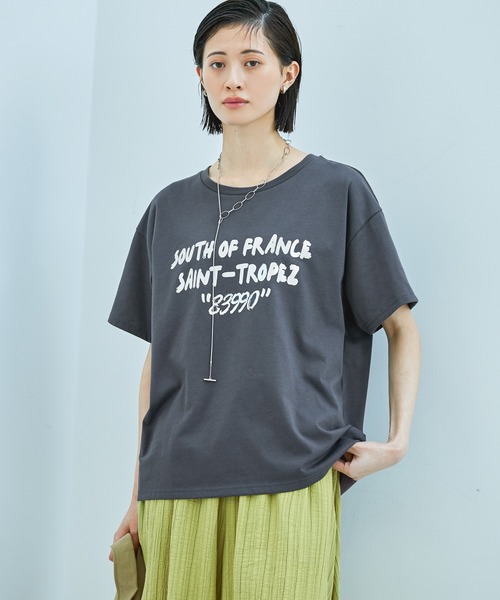 LAKOLE（ラコレ） tシャツ 箔プリントアソートロゴT / 328630