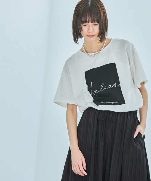 LAKOLE（ラコレ） tシャツ 箔プリントアソートロゴT / 328630