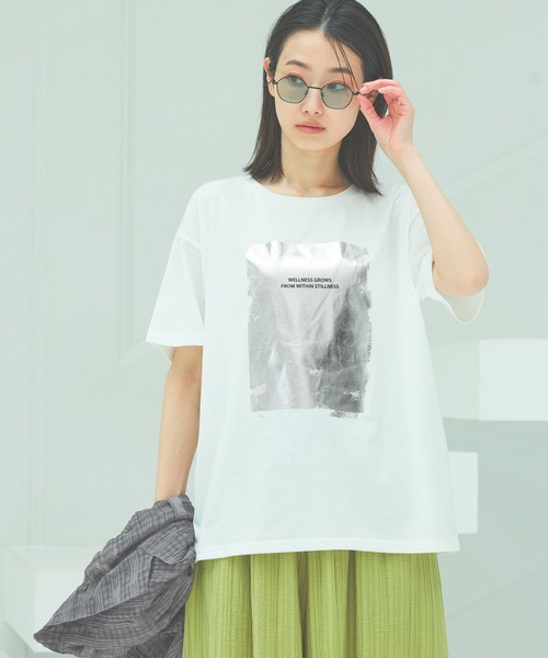 LAKOLE（ラコレ） tシャツ 箔プリントアソートロゴT / 328630