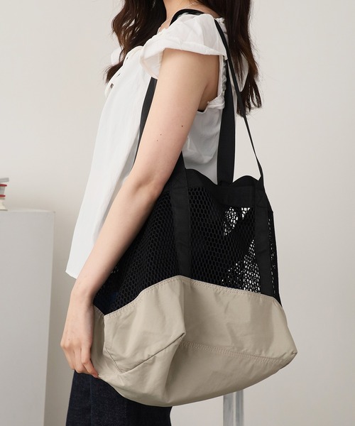 ROOP TOKYO トートバッグ メッシュ ナイロントートバッグ レディース 