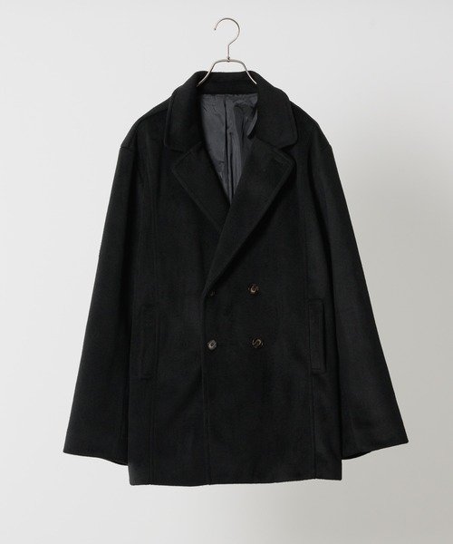 「FEKETE」 ピーコート MEDIUM ブラック メンズ_画像2