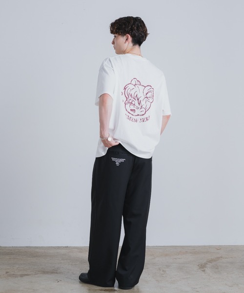 ヴィンテージ スラックス ストライプ コインポケット タック ワイド XL ワンフォークロージング 1111clothing 【 Laufer TR ワイド