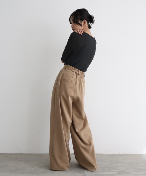 hellam tシャツ タンクレイヤードシアートップス レディース