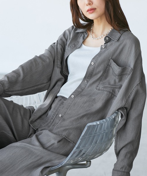 ROPE' PICNIC ブラウス シャツ 「emur/エミュール」ラウンドヘム