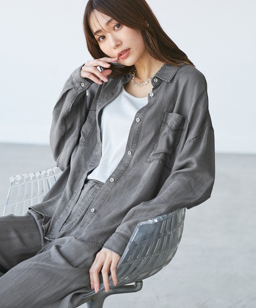 ブラウス シャツ 「WEB限定」「emur/エミュール」シャーリングシャツ レディース 2025-A-GDH25560_sub13_500x.jpg