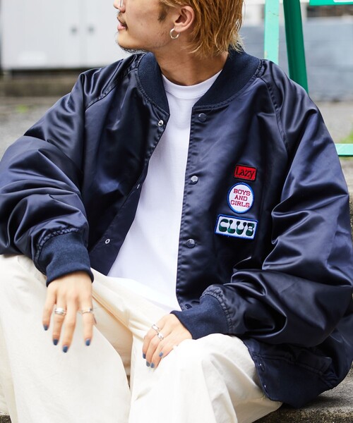 FREAK'S STORE（フリークスストア） スタジャン SMALL ネイビー メンズ