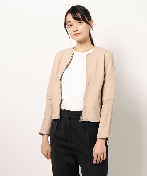 「nitca」 レザージャケット FREE ブラック レディース_画像2