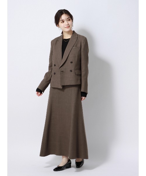 ジャケット テーラードジャケット ダブルブレストショートジャケット