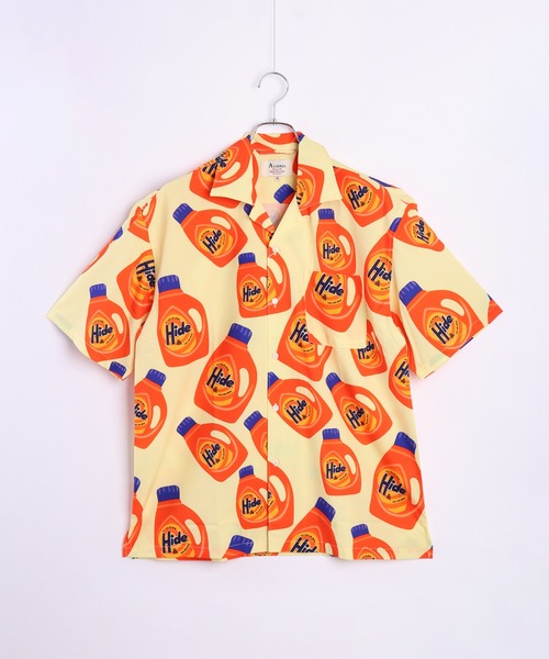 レトロ 古着 ボタニカル柄 オープンカラー シアーシャツ メンズ 90s 日本製 レトロ 古着 ボタニカル柄 オープンカラー シアーシャツ メンズ