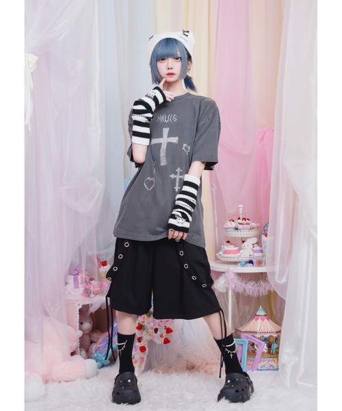 ハウルズ　じゃらじゃらサスペンダーしょーつ Hauls パンツ じゃらじゃらサスペンダーしょーつ レディース