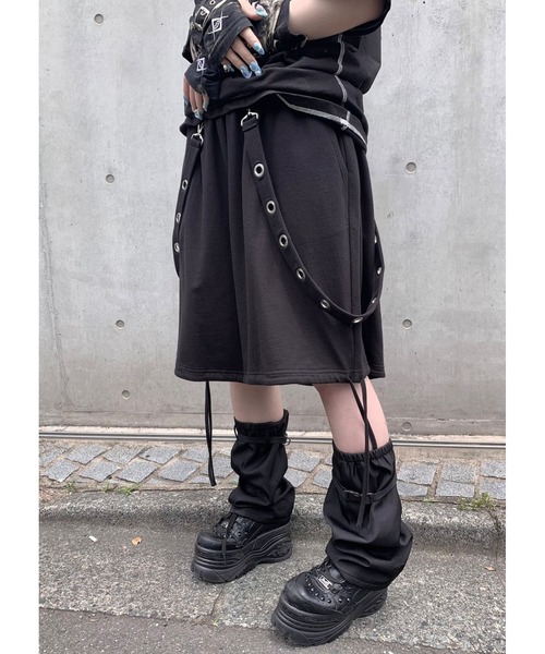 hauls はうるず じゃらじゃらサスペンダーショーツ Hauls パンツ じゃらじゃらサスペンダーしょーつ レディース