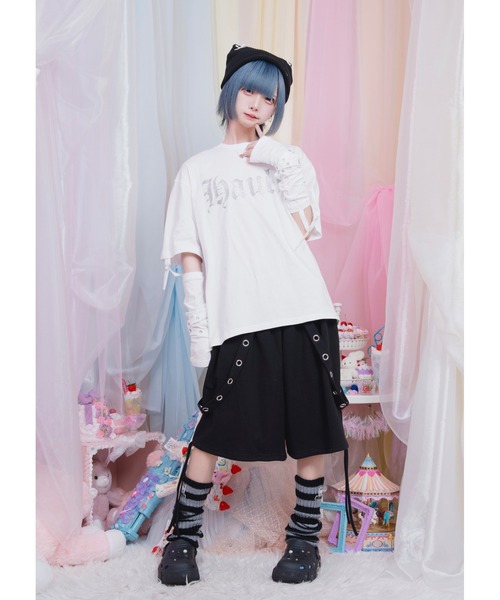 hauls はうるず じゃらじゃらサスペンダーショーツ Hauls パンツ じゃらじゃらサスペンダーしょーつ レディース