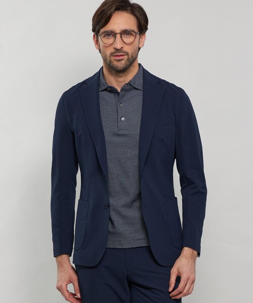 ジャケット テーラードジャケット 「WEB・一部店舗限定」「BREASY JACKET」ポリエステルサッカーセットアップジャケット メンズの画像