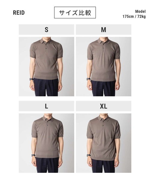 JOHN SMEDLEY ポロシャツ REID ジョンスメドレー 半袖コットン
