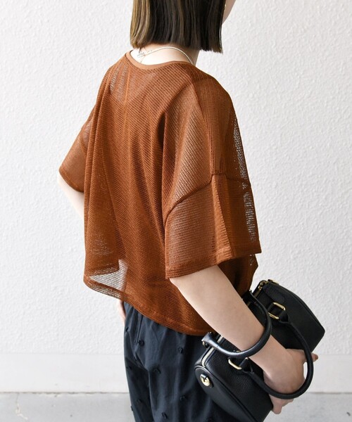 SHIPS any tシャツ any:「手洗い可能」メッシュ シアー ワイド