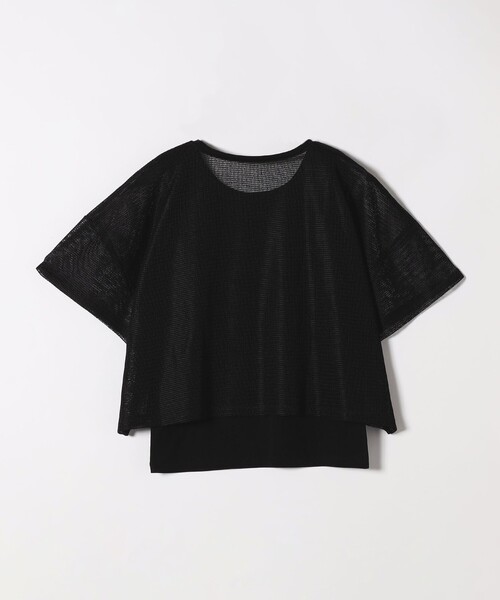 SHIPS any tシャツ 半袖 any:「手洗い可能」メッシュ シアー ワイド