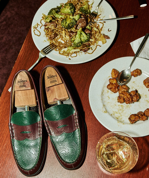 The Kenford Fineshoes ローファー / ペイズリービーブロ コンビ