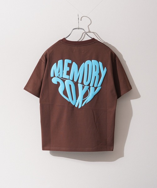 MEMORY tシャツ 「MEMORY」ハート発砲 半袖 Tシャツ / Heart