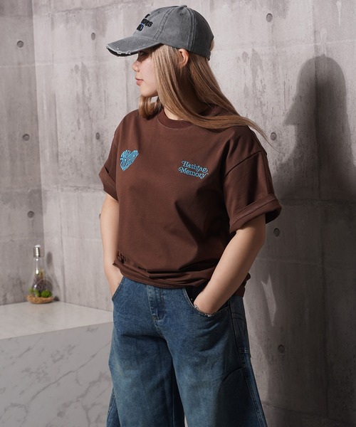まあぶん　BEATING HEART 半袖Tシャツ 2枚セット MEMORY tシャツ 「MEMORY」ハート発砲 半袖 Tシャツ / Heart