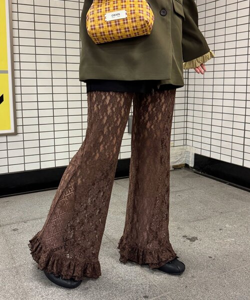 CIAOPANIC レースフレアレイヤードフリルパンツ レースフレアレイヤードフリルパンツ（その他パンツ