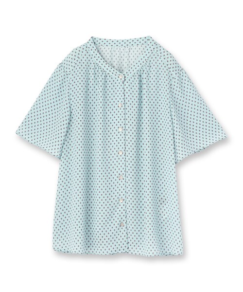 Reflect ブラウス シャツ 「接触冷感／マシンウォッシュ可」五分