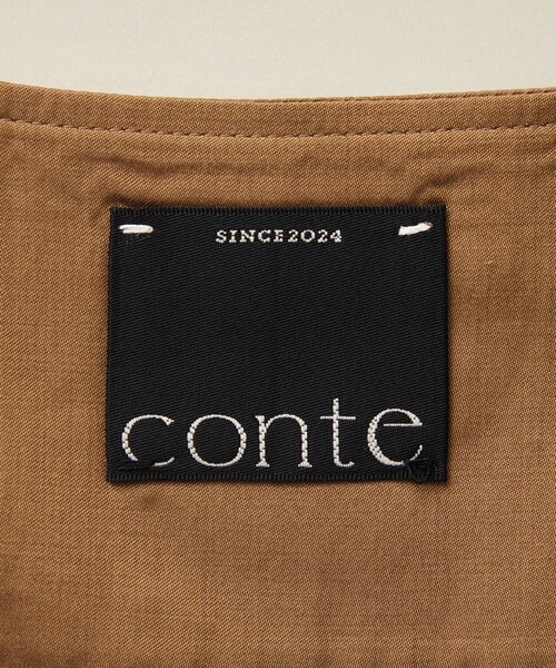 ブラウス シャツ 「conte」サテン ノースリーブブラウス レディース conte ブラウス シャツ 「conte」サテン ノースリーブブラウス