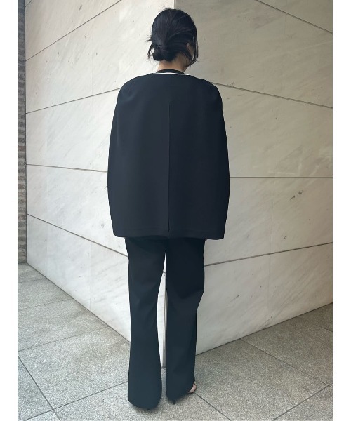 ニット セーター 「洗える／2WAY」タートルネックニットケープ レディース ESTNATION ニット セーター / 2WAYニットケープ レディース