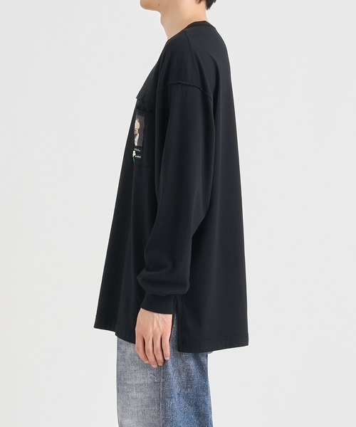 UNDERCOVER スリムシルエット メンズ size3（L相当） UNDERCOVER tシャツ 「UNDERCOVER」切り替えワイドLSTEE Jネーム