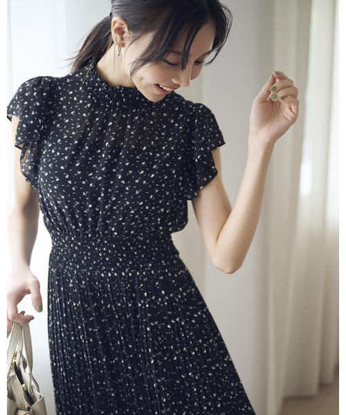PROPORTION BODY DRESSING ワンピース シフォンプリーツ