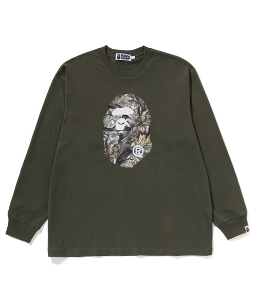 A BATHING APE tシャツ TREE EDGE CAMO HEAD RELAXED FIT LS TEE