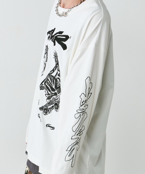 AIVER（アイバー） tシャツ Johann×AIVER 刺繍L/S TEE メンズ 