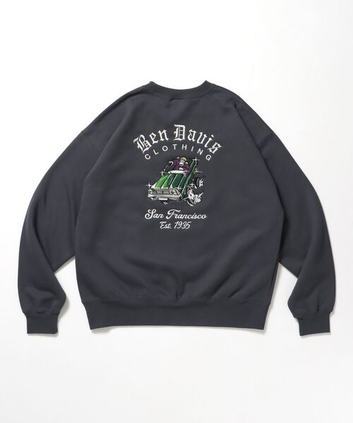 ベンデイビス灰皿 BEN DAVIS（ベンデイビス） トレーナー スウェット 「」LOWRIDE EMB