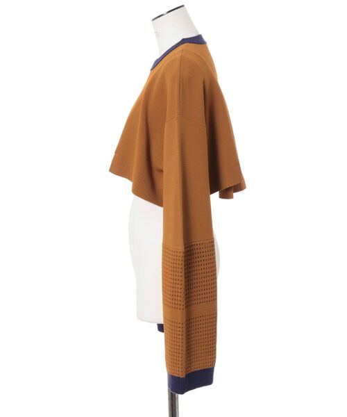 UN3D.（アンスリード） ニット セーター 2WAY BOLERO MESH TOP / 2WAY