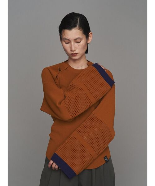 UN3D.（アンスリード） ニット セーター 2WAY BOLERO MESH TOP