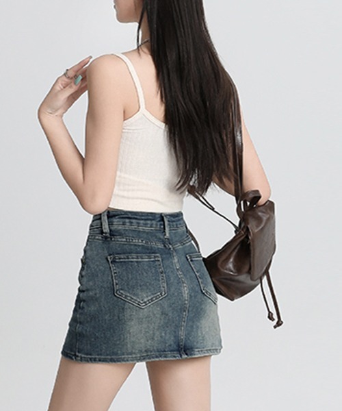 デニムスカート付き スカート パンツ付き デニム : ZOZOTOWN Yahoo!店 - 通販 - Yahoo