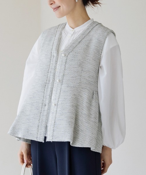 Sono（ソーノ） ベスト ジレ ご自宅でお洗濯可能/日本製「SONO/ソーノ