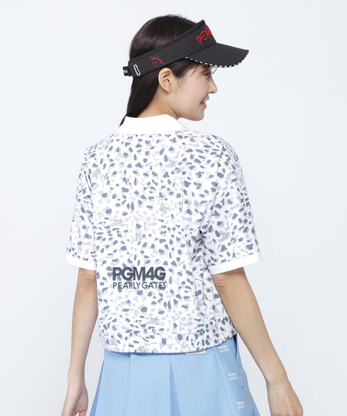 PEARLY GATES 格子ジャージ半袖ポロシャツ　豹柄　春夏新作　新品未使用 格子ジャージ半袖ポロシャツ ＜ヒョウ柄＞ | PEARLY GATES（パーリー