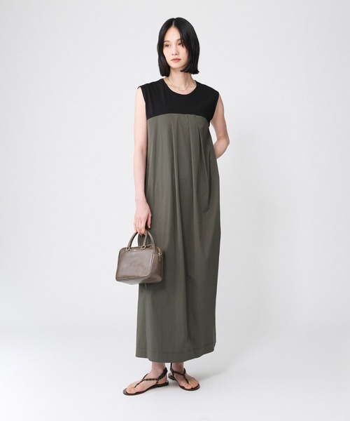 BABYLONE ワンピース バイカラーマキシワンピース : ZOZOTOWN