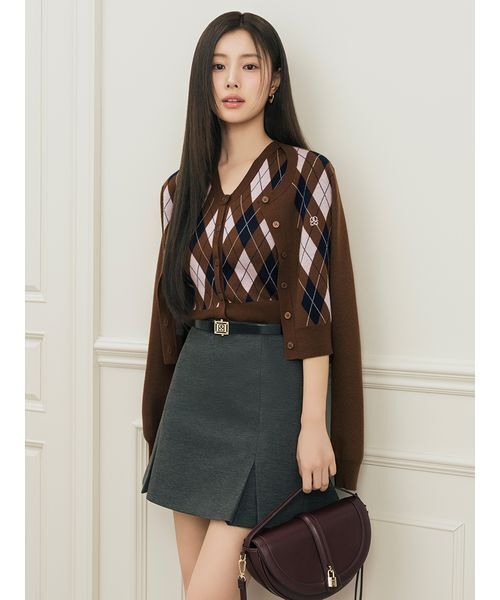 【新品未使用】スナイデル　ベルト付きボックスミニスカショ 1 SNIDEL（スナイデル） スカート ベルト付きボックスミニスカショ