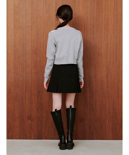 SNIDEL（スナイデル） スカート ベルト付きボックスミニスカショ