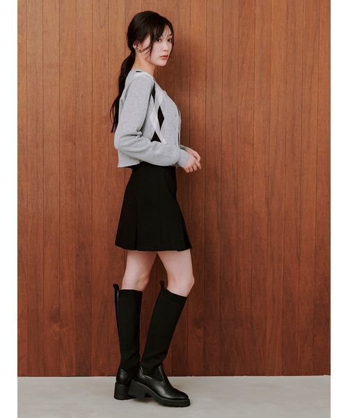 SNIDEL（スナイデル） スカート ベルト付きボックスミニスカショ