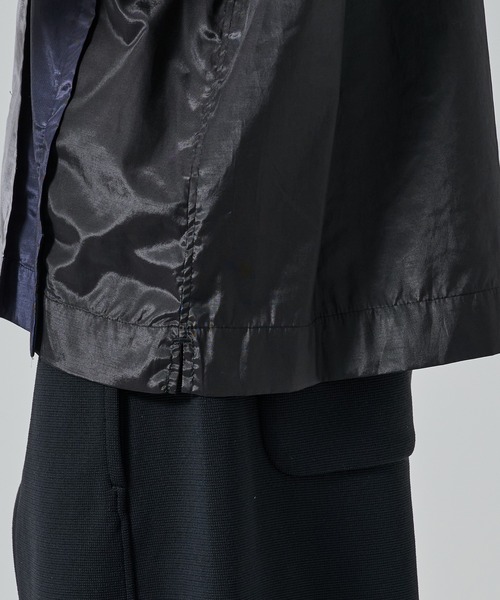 シャツ 「TOGA VIRILIS」Polyester cotton taffeta S/S shirt メンズ